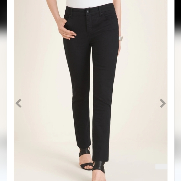 Chico's Denim - Chico's Girlfriend Skinny Jeans So Slimming Black Sz 0 Small